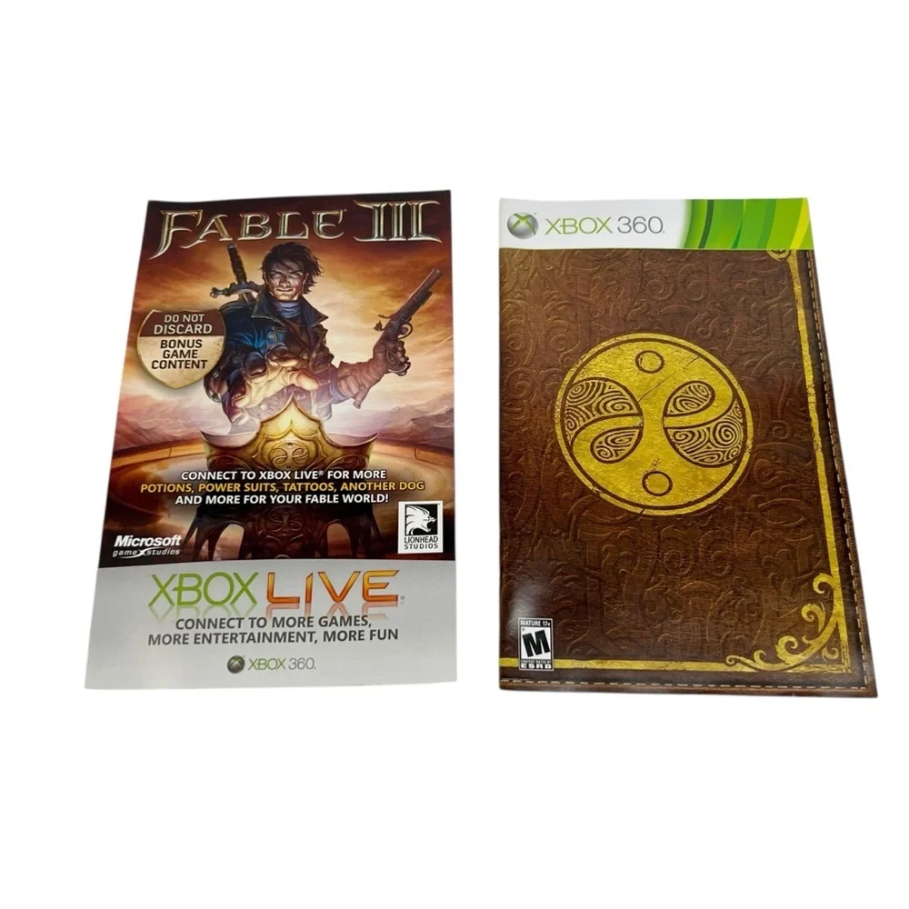 Fable 3 III Xbox 360 Preowned Original Case & Manual User Guide